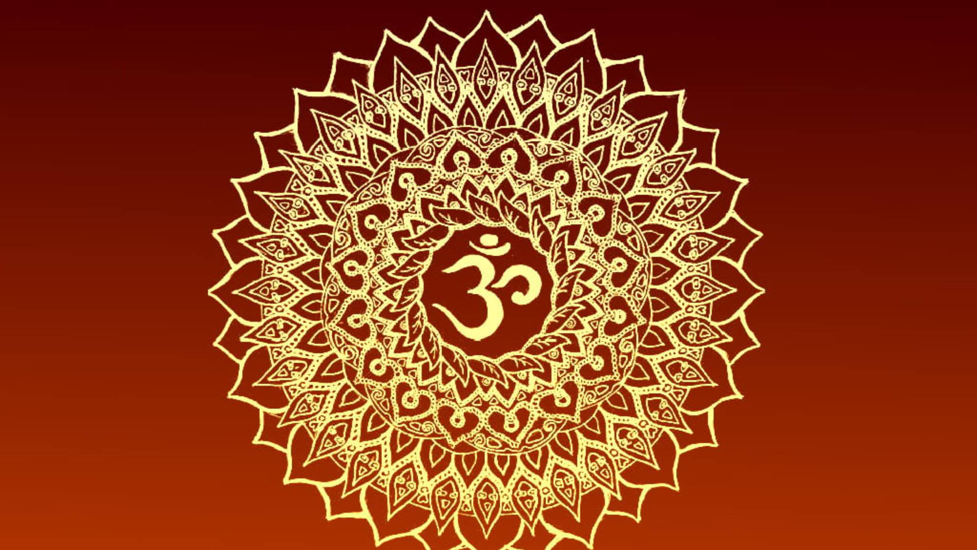 Om Symbol Mandala Background