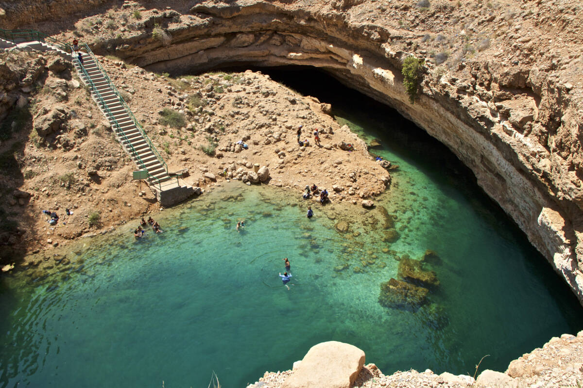 Oman Bimmah Sinkhole Top View