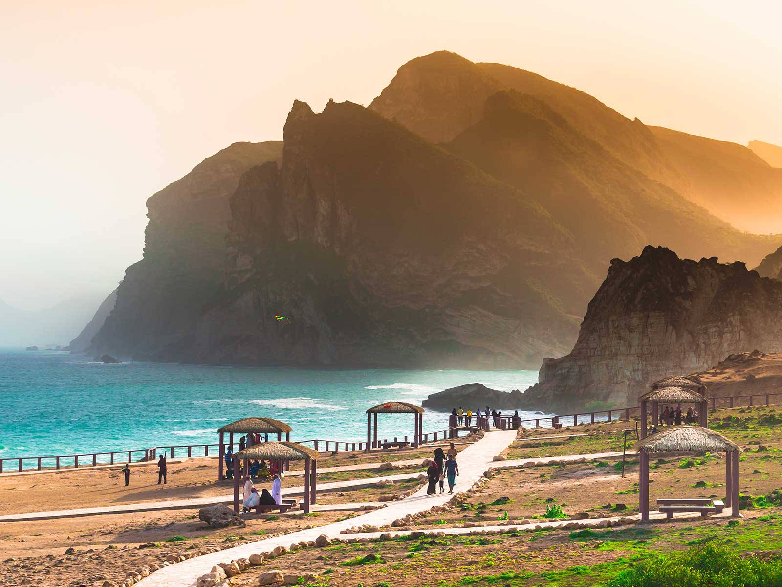 Oman Muscat Beach Background