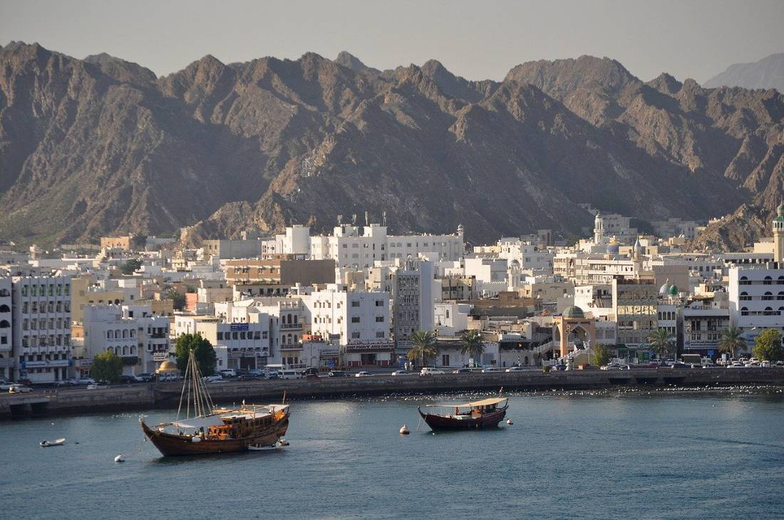 Oman Muscat Harbor Background