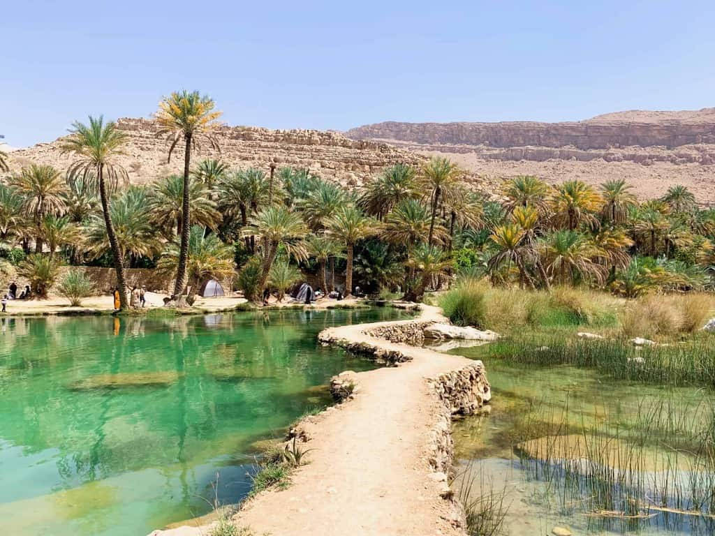 Oman Pathway By The River