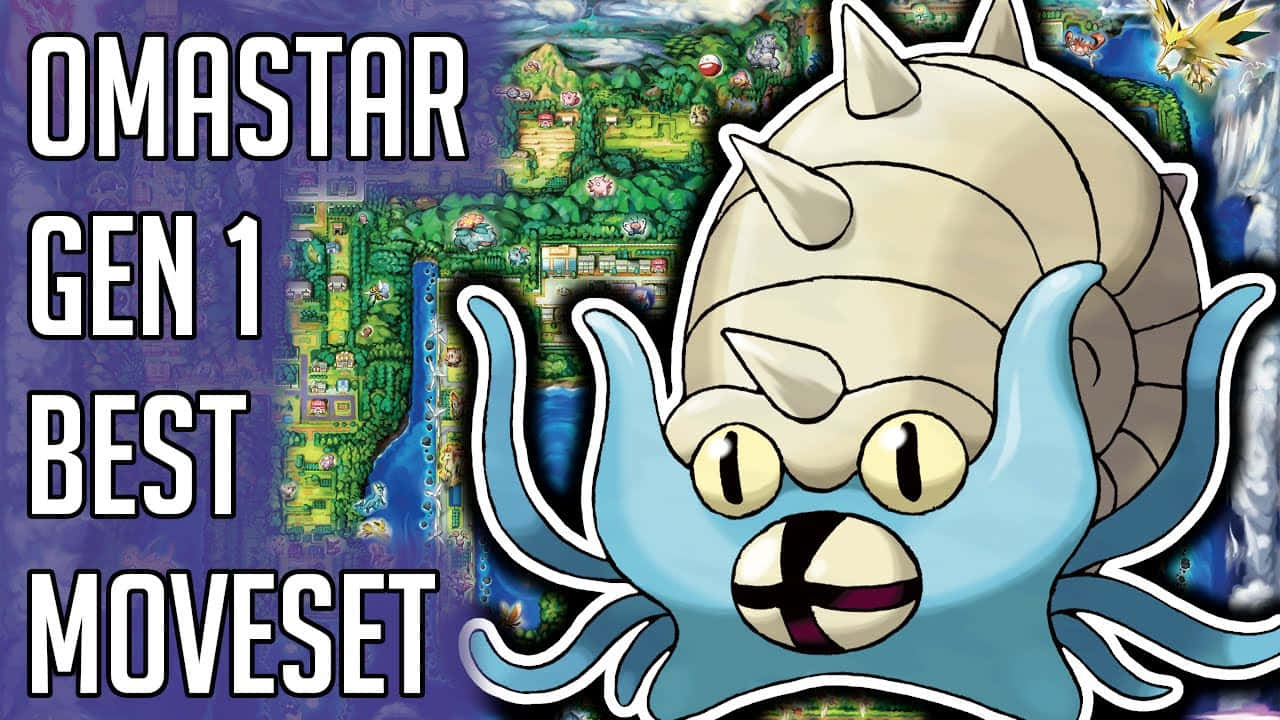 Omastar The Fossil Pokémon Background