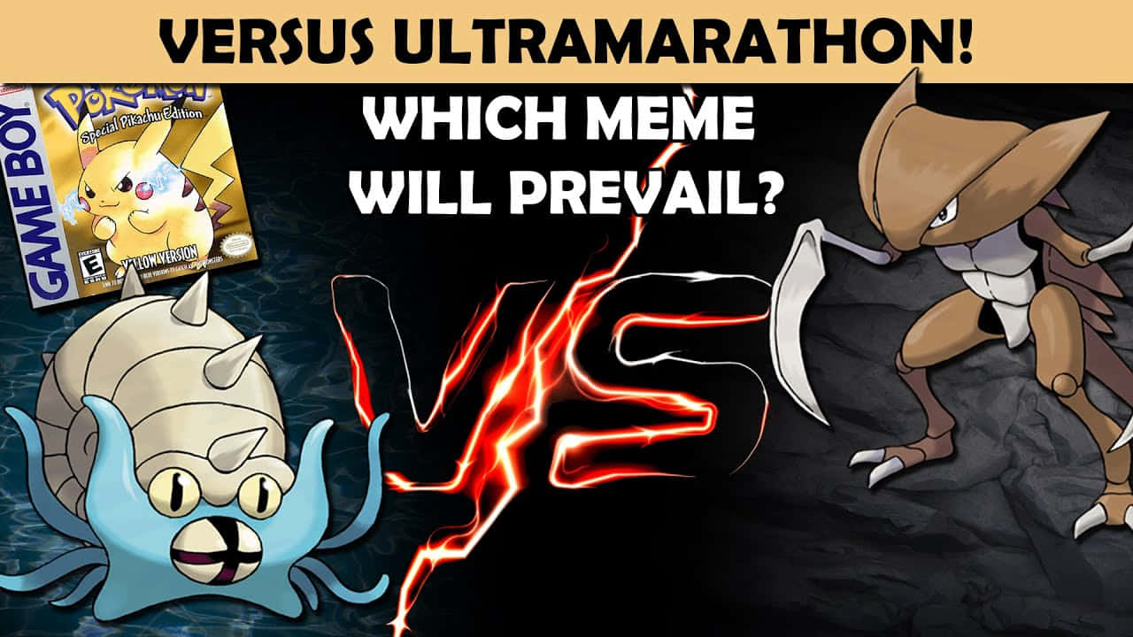Omastar Versus Kabutops Desktop Background