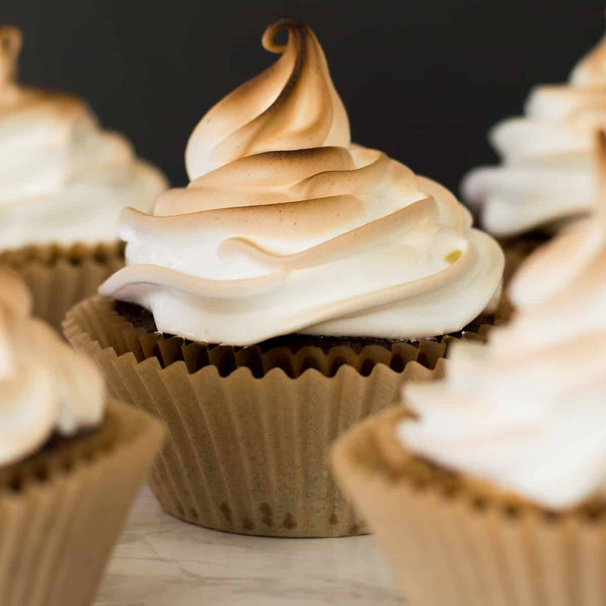 Ombre Marshmallow Frosting Cupcake
