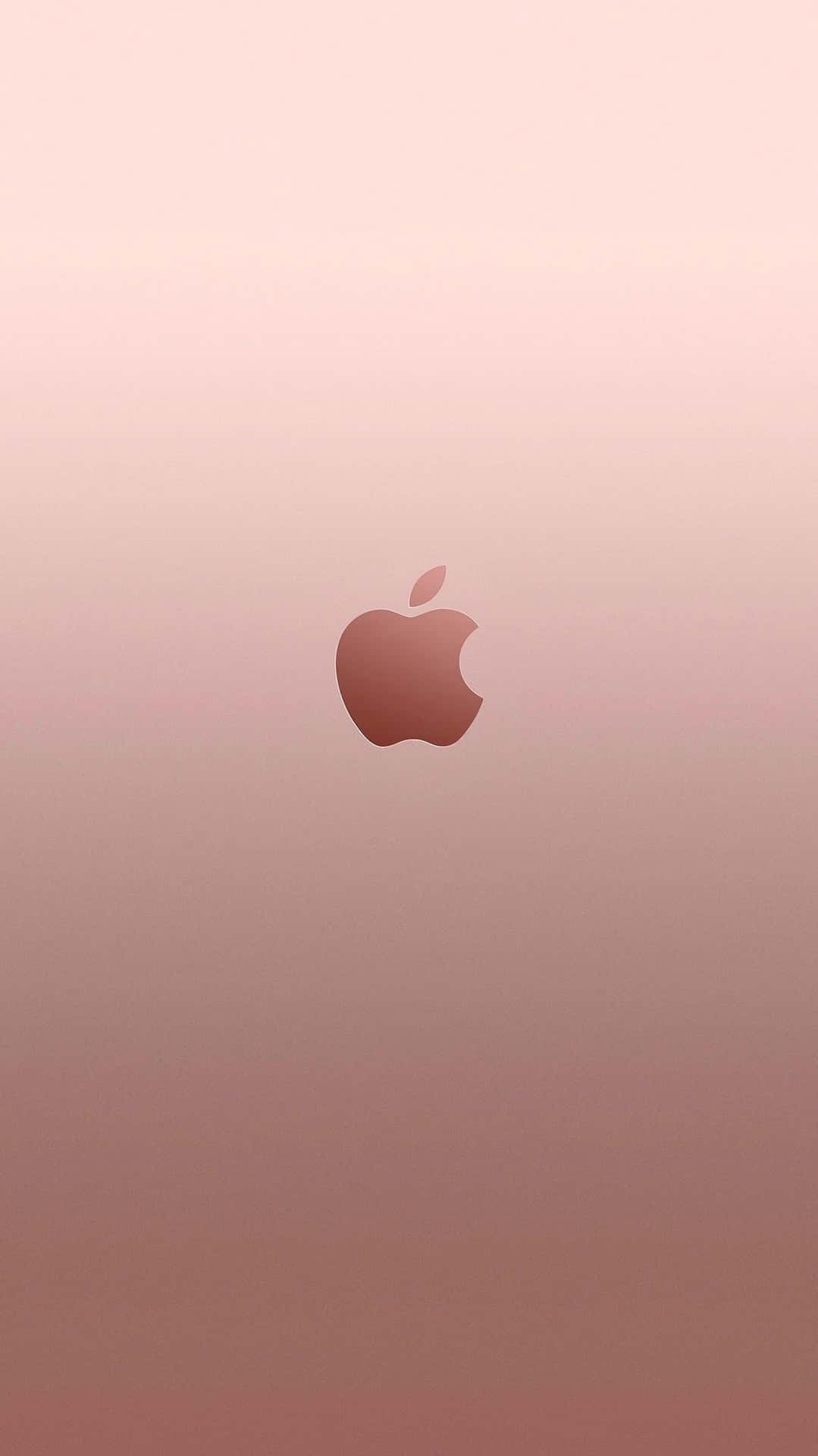Ombre Rose Gold Apple Background