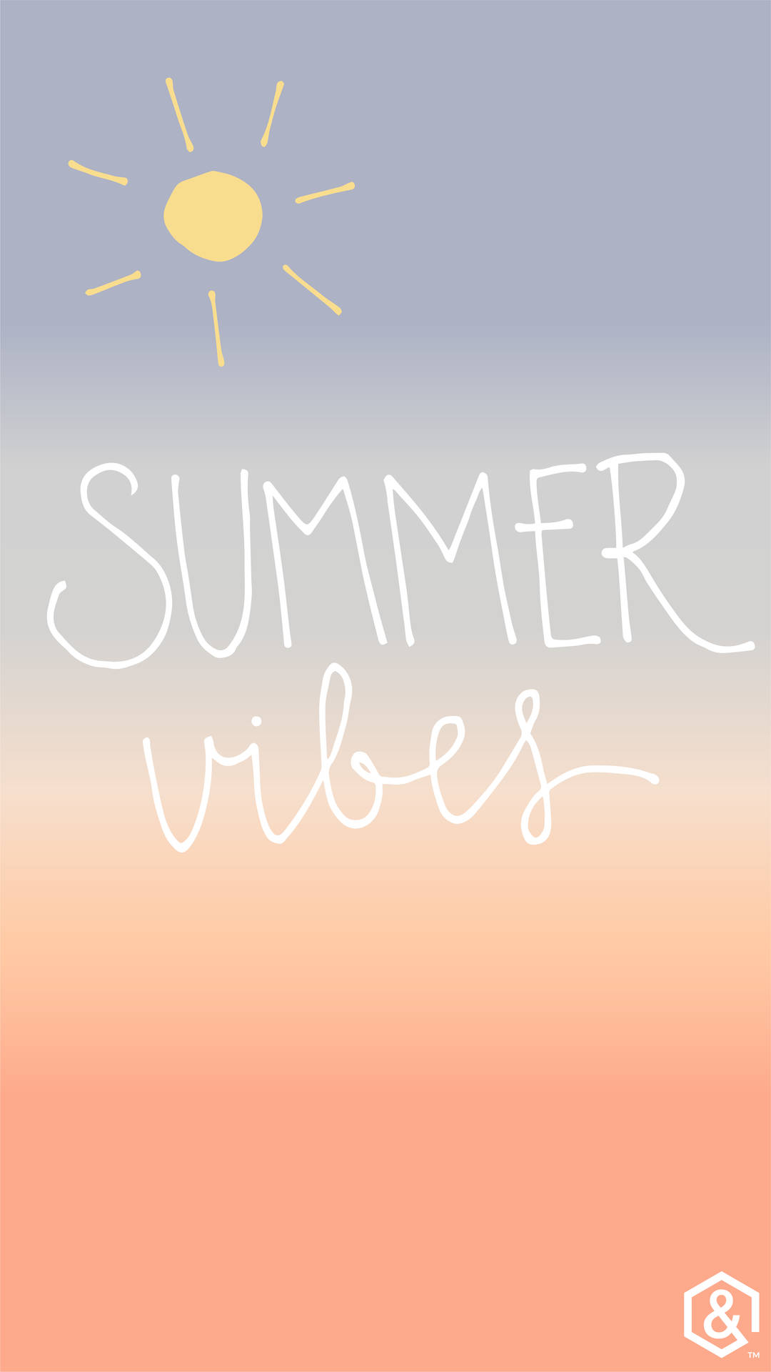 Ombre Summer Vibes Background