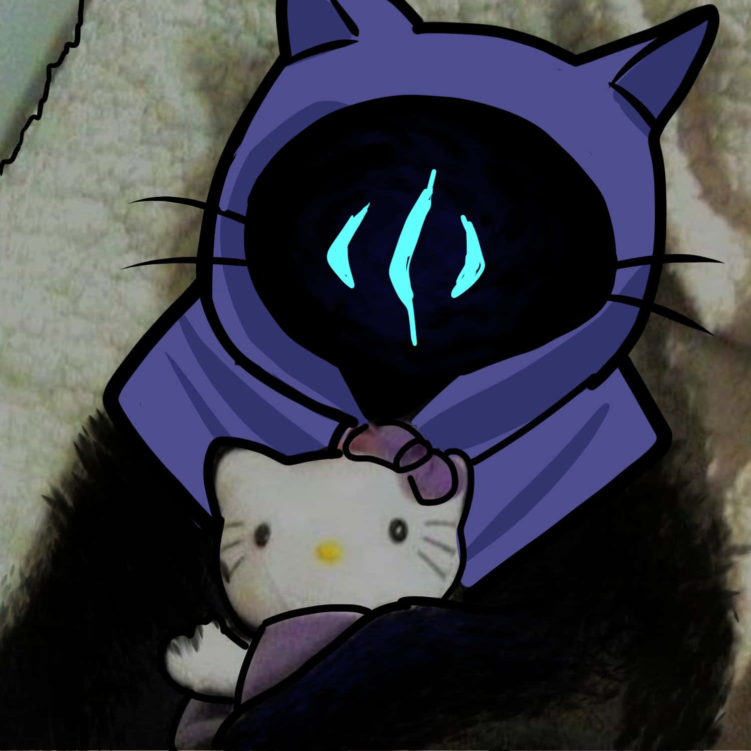 Omen With Hello Kitty Random Pfp Background