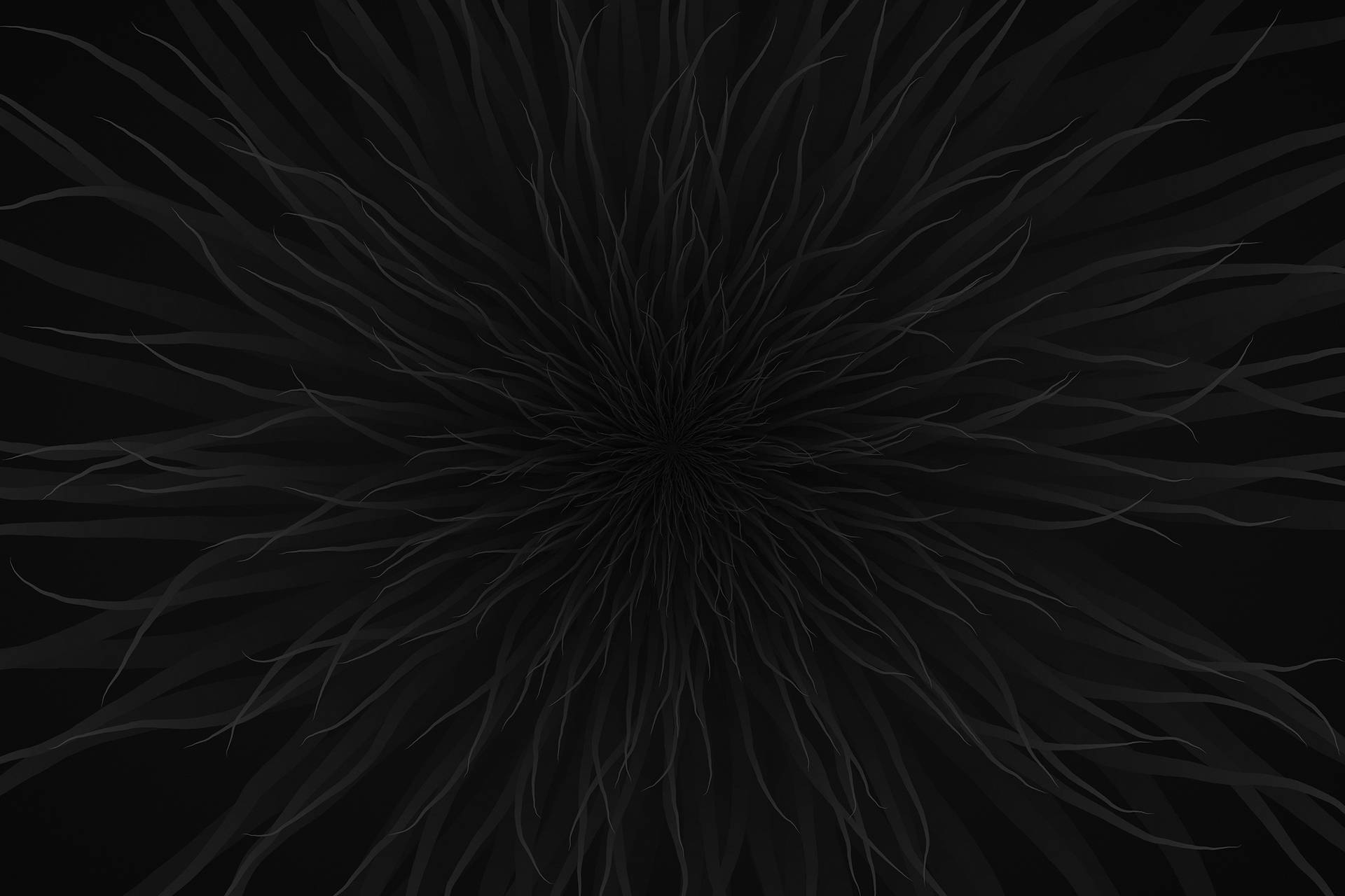 Ominous All-black Abstract Illustration Background