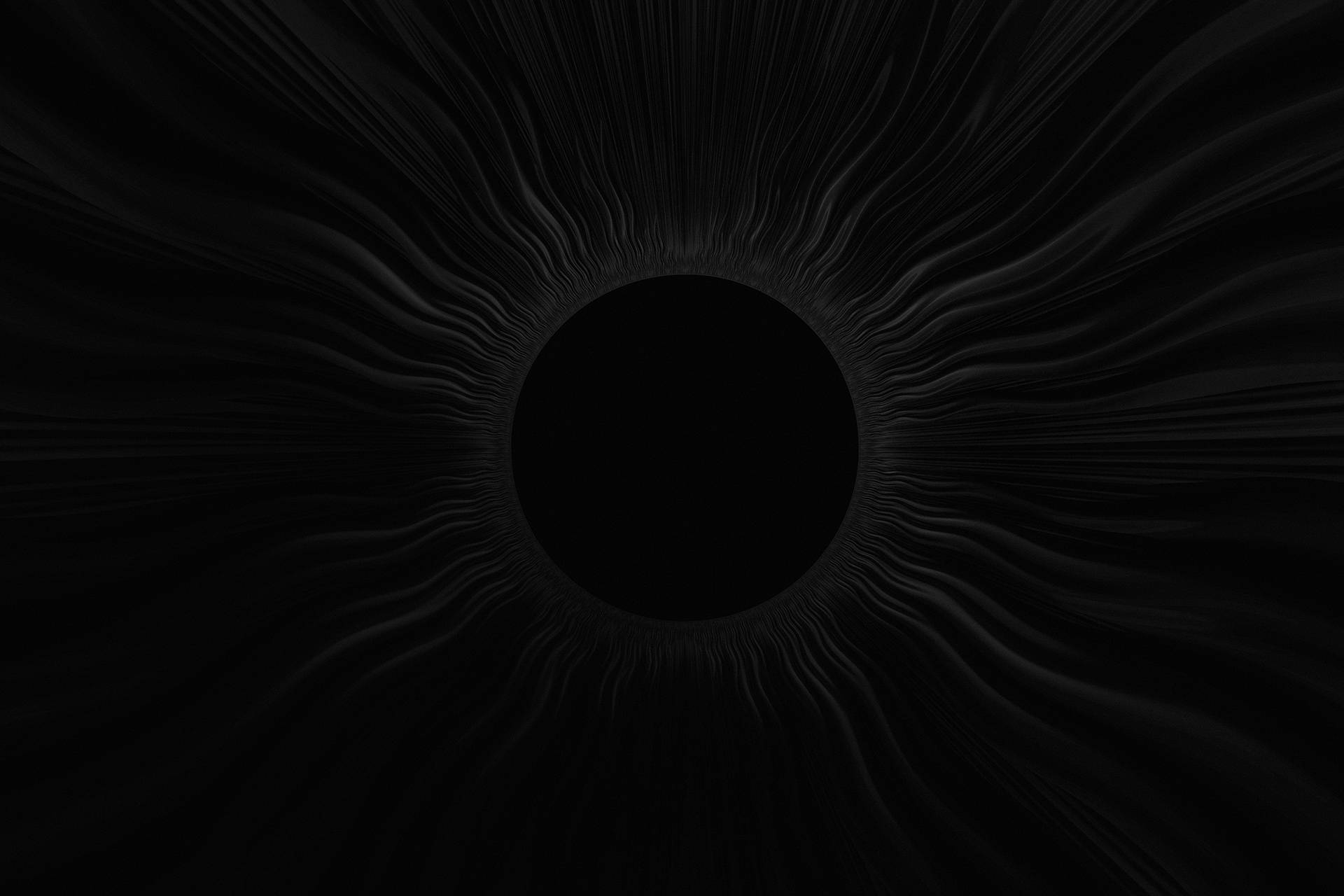 Ominous Black Vortex Abstract Illustration