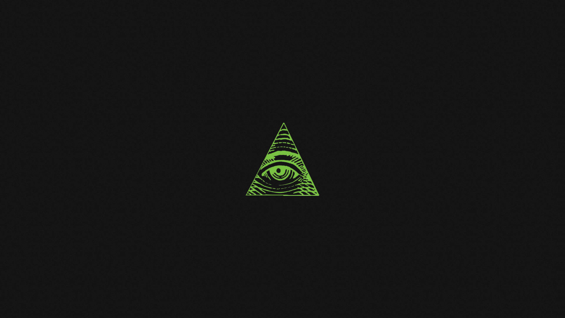 Ominous Green Eye Of Providence Background