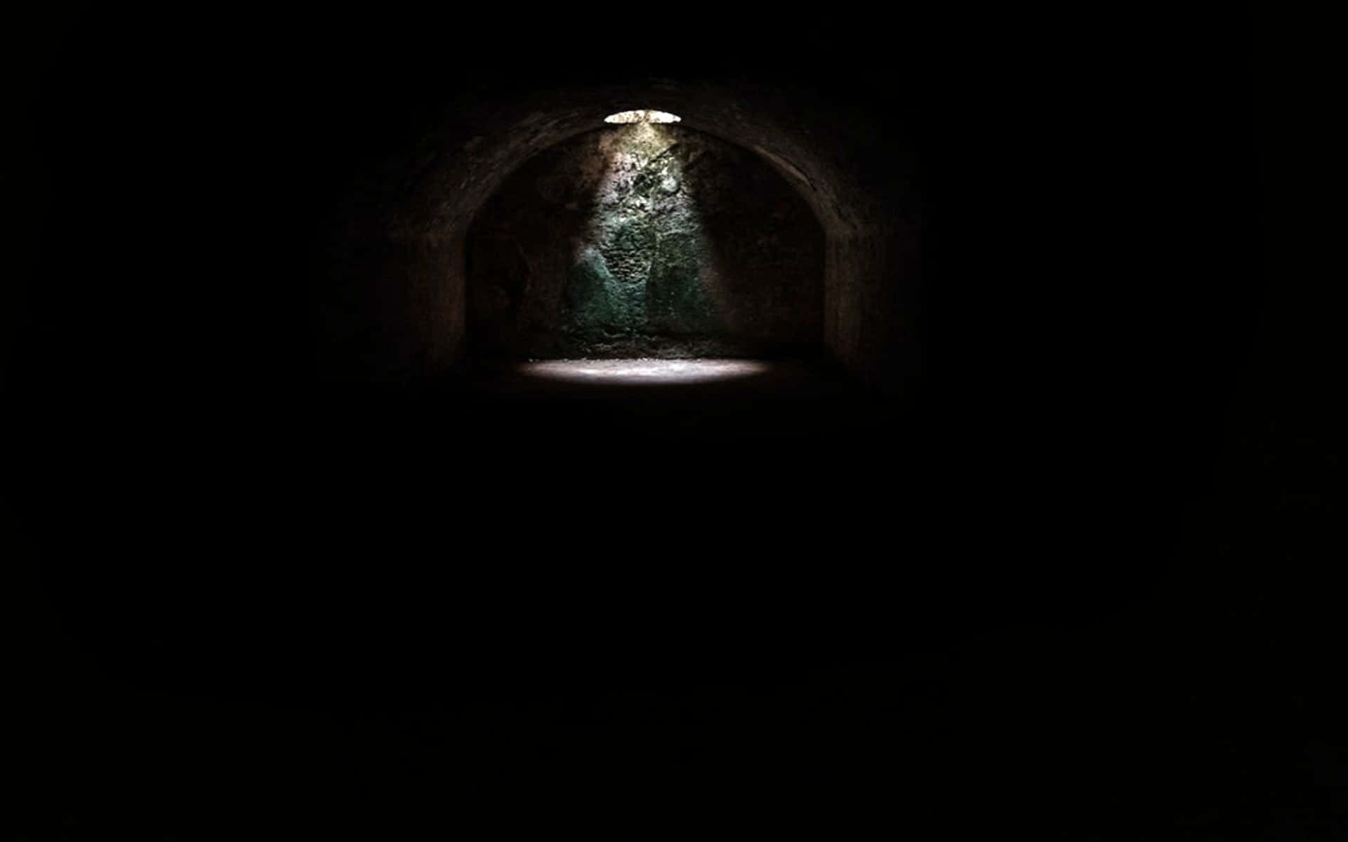 Ominous Light In A Cave