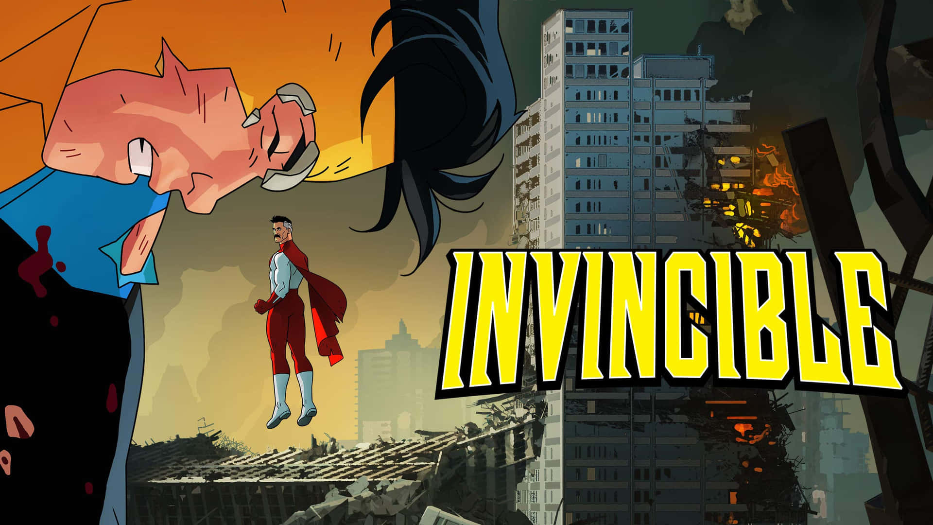 Omni Man From Amazon's Invincible Background