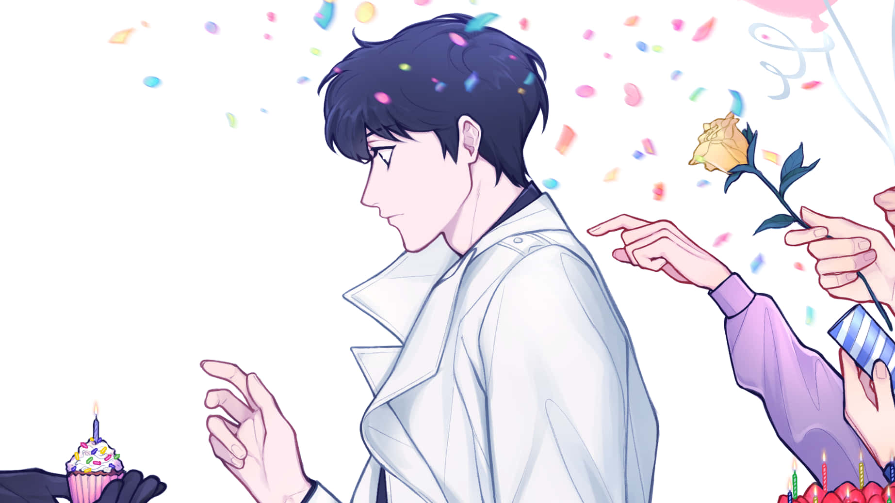 Omniscient Man Choosing Background