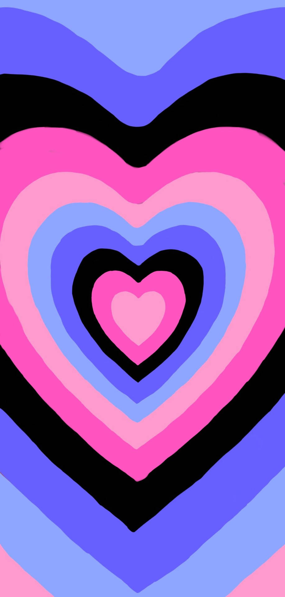 Omnisexual Colorful Hearts Pattern Background