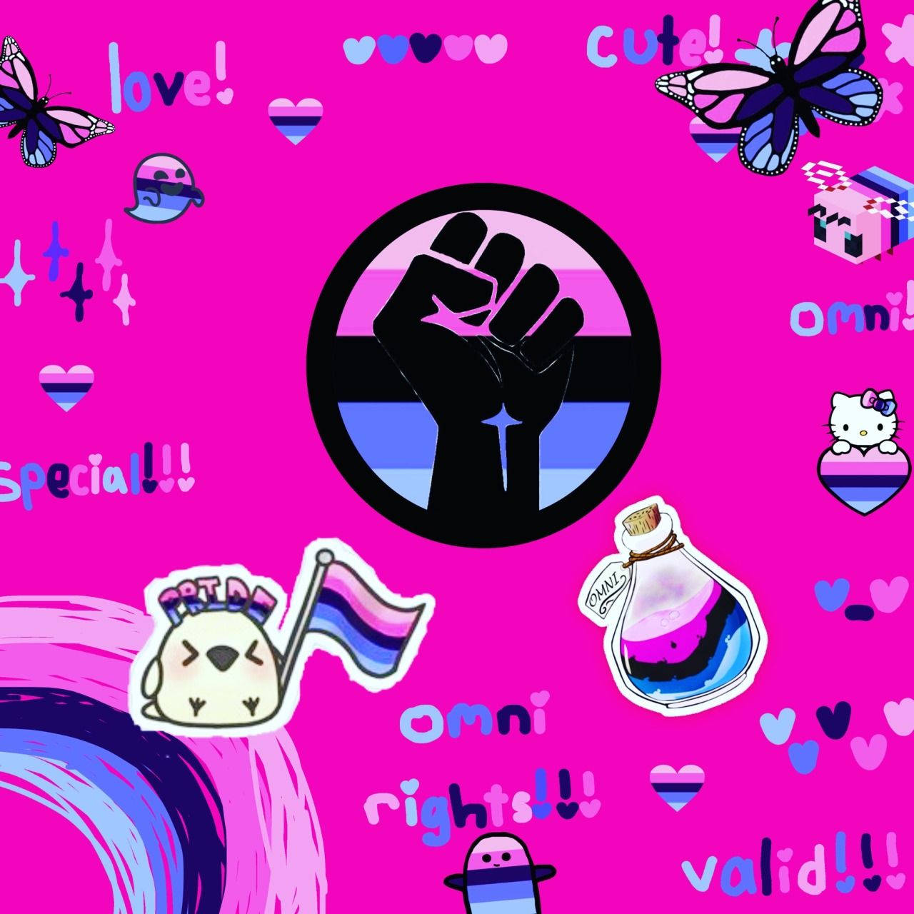 Omnisexual Hand Of Revolution Background