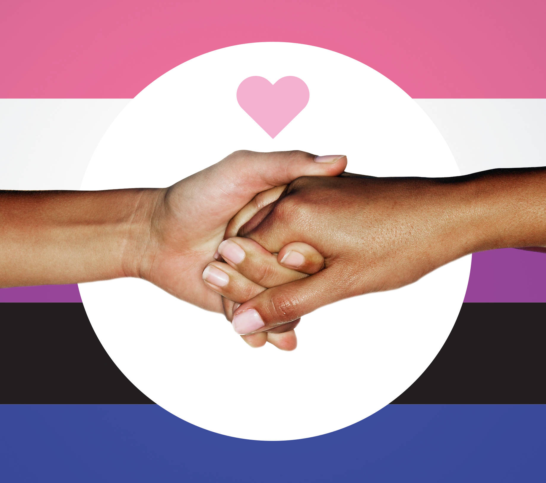 Omnisexual Holding Hands Background