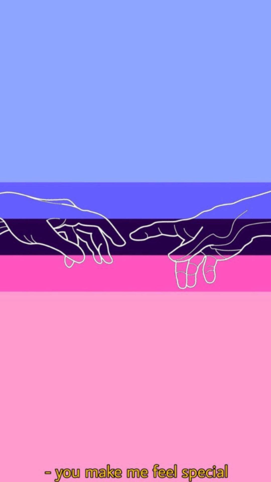 Omnisexual Reaching Hands Art Background