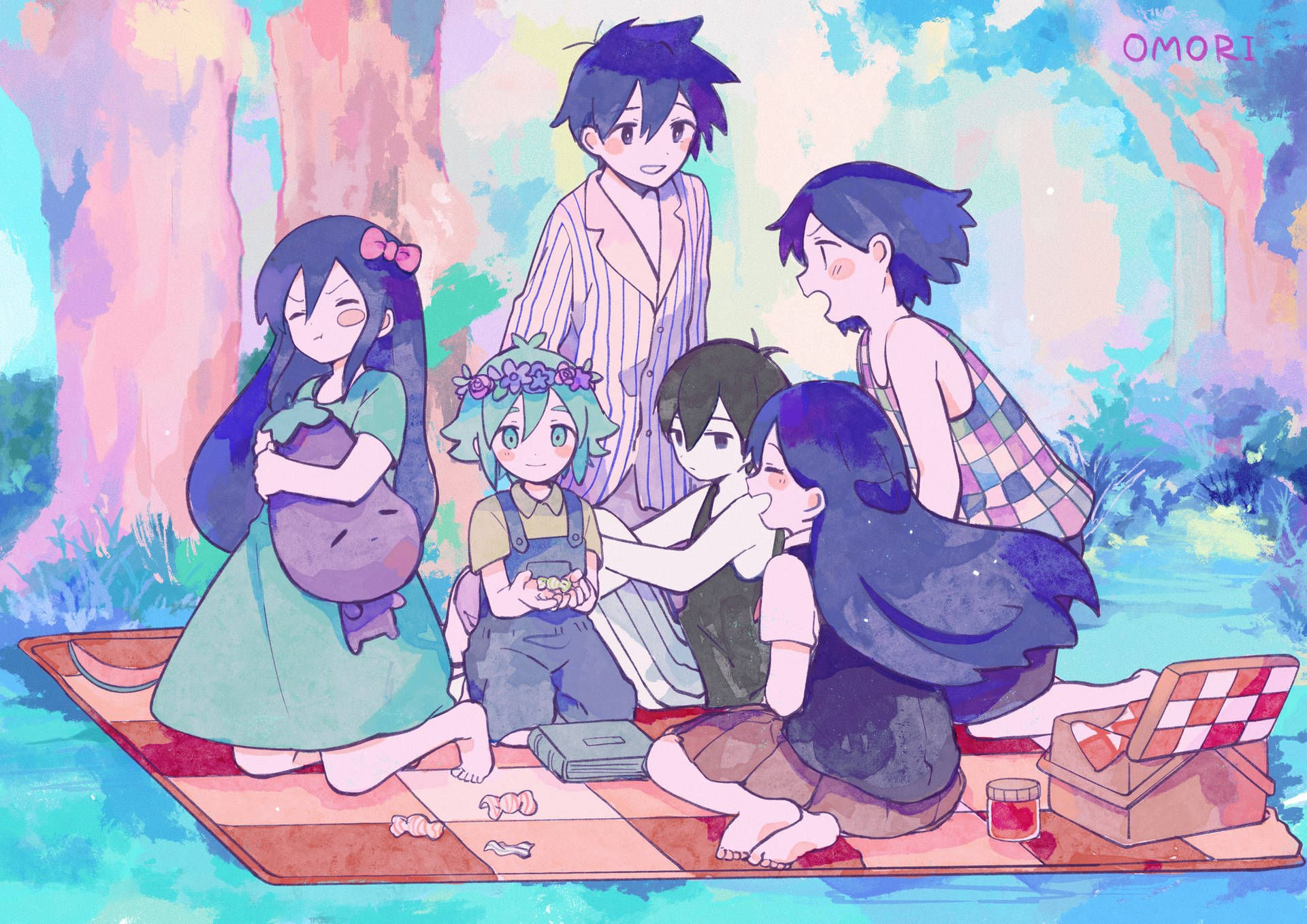 Omori Characters Picnic Date