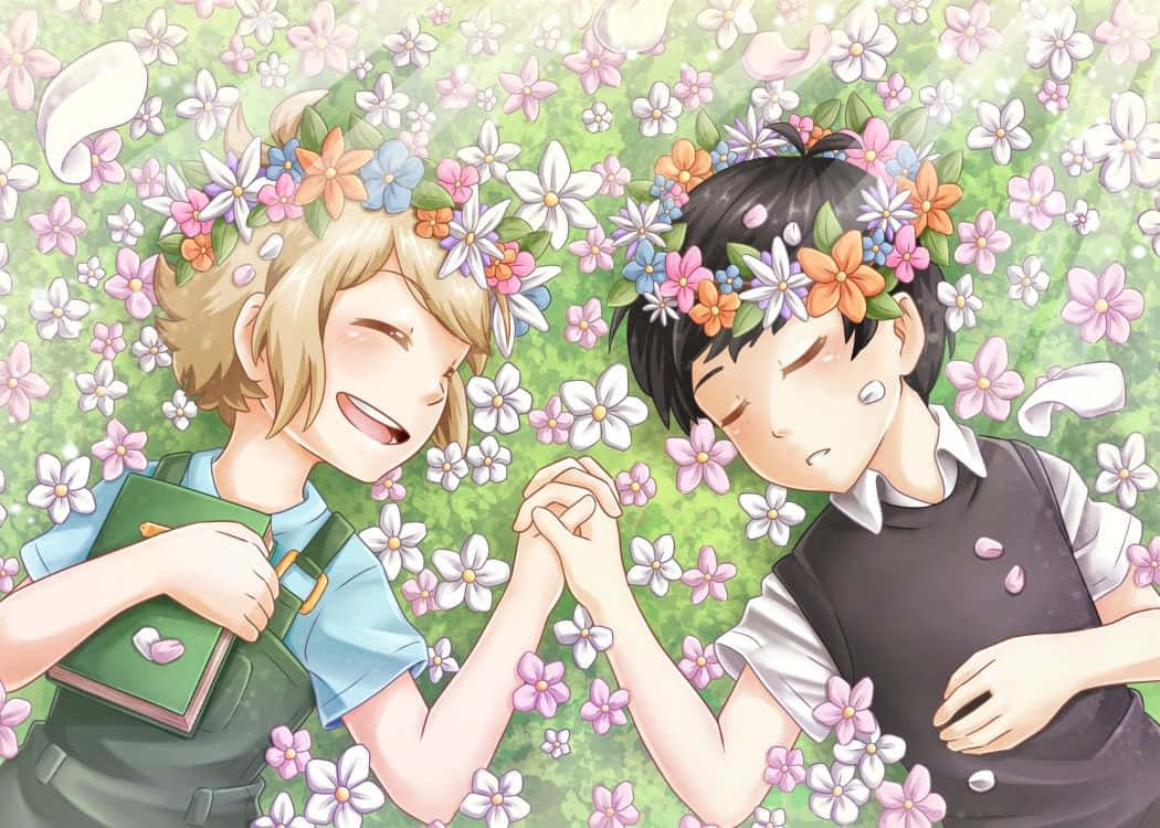 Omori Pfp Basil And Sunny Background