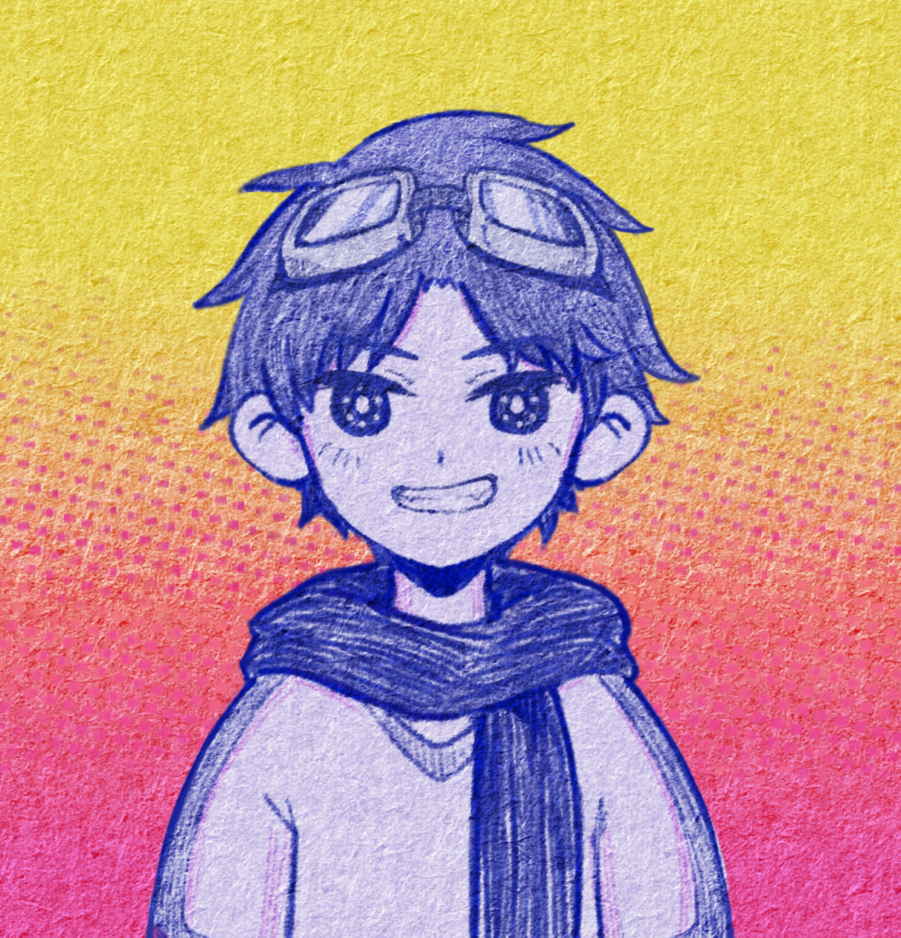 Omori Pfp With Gradient Background Background
