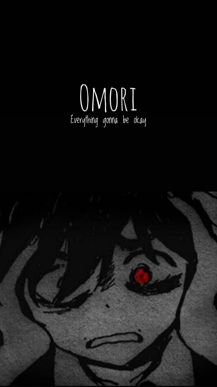 Omori Scared Red Eye Background
