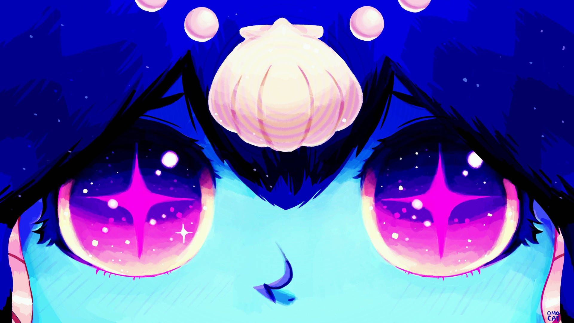 Omori Sparkling Purple Eyes