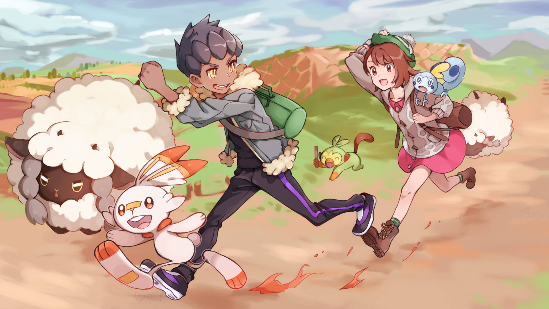 On The Go Pokemon Sword And Shield Background