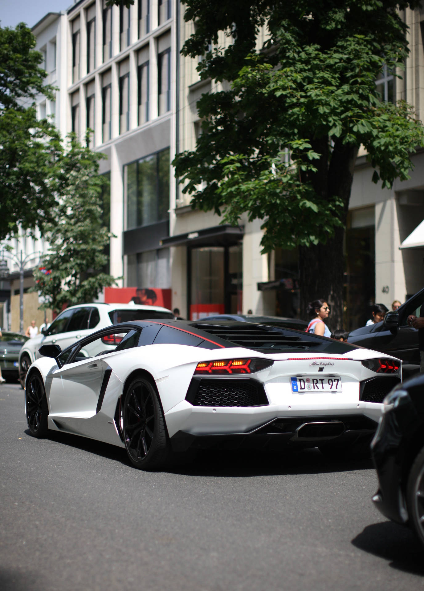 On The Road Lamborghini Galaxy Background