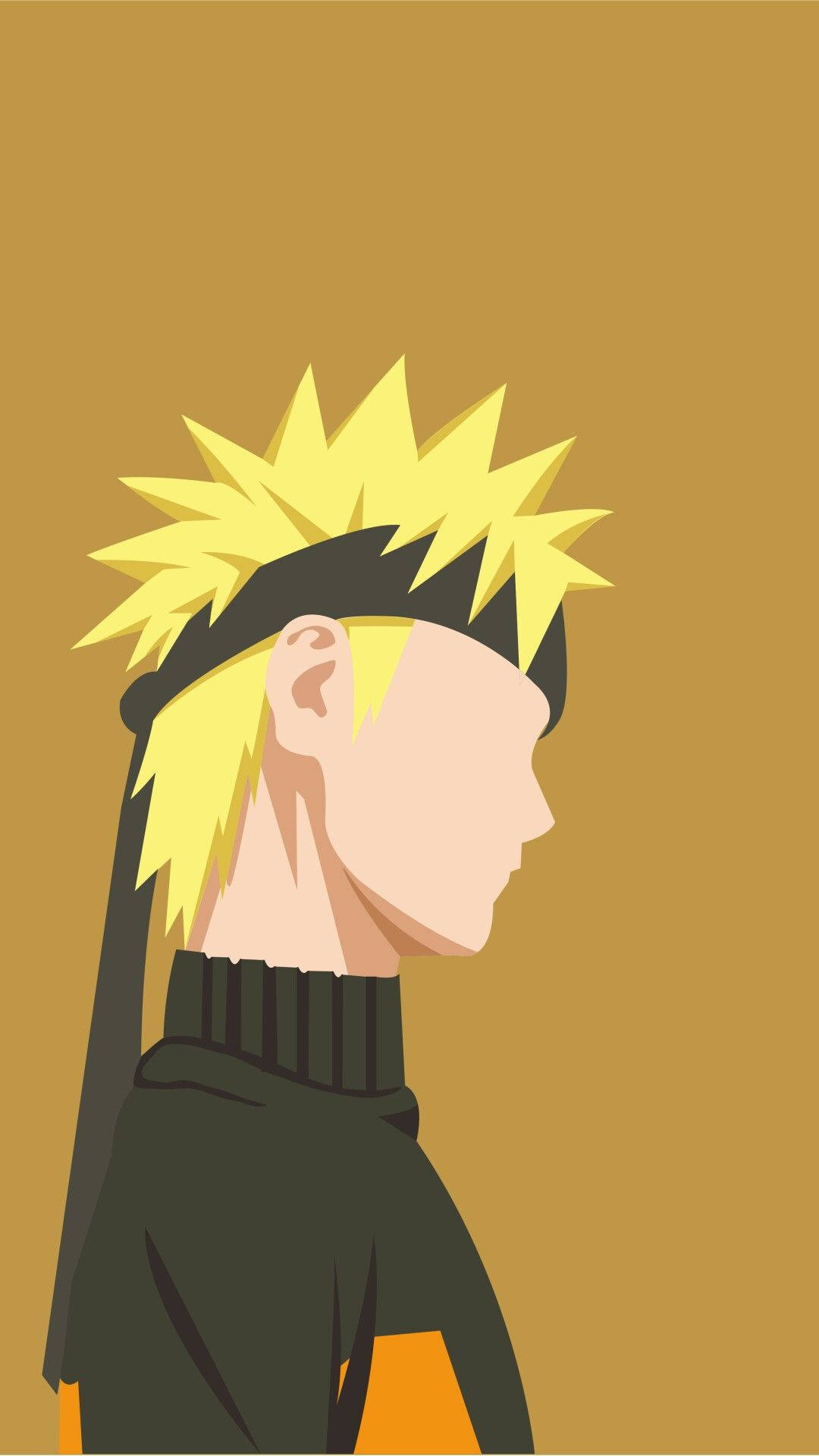 On Top Of The World - Naruto With A Bright Yellow Aura. Background