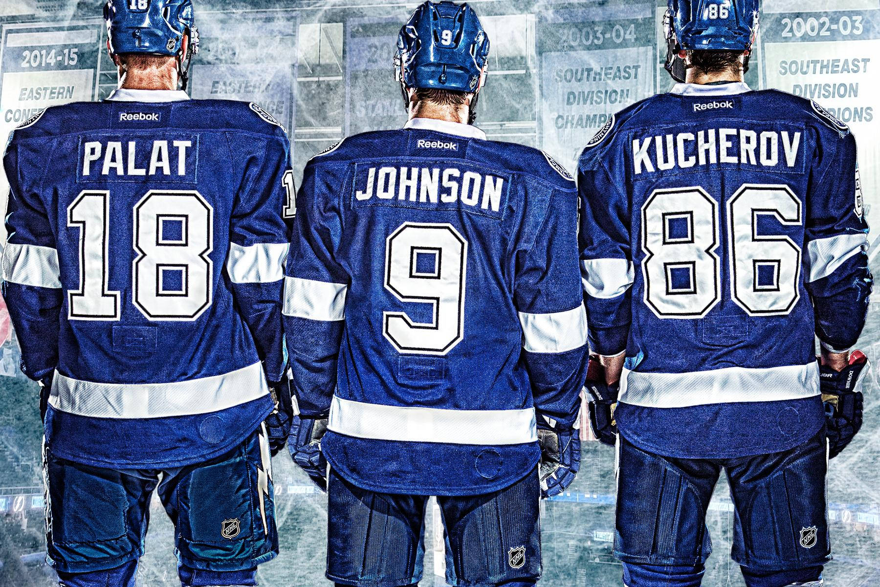 Ondrej Palat, Tyler Johnson, And Nikita Kucherov Background