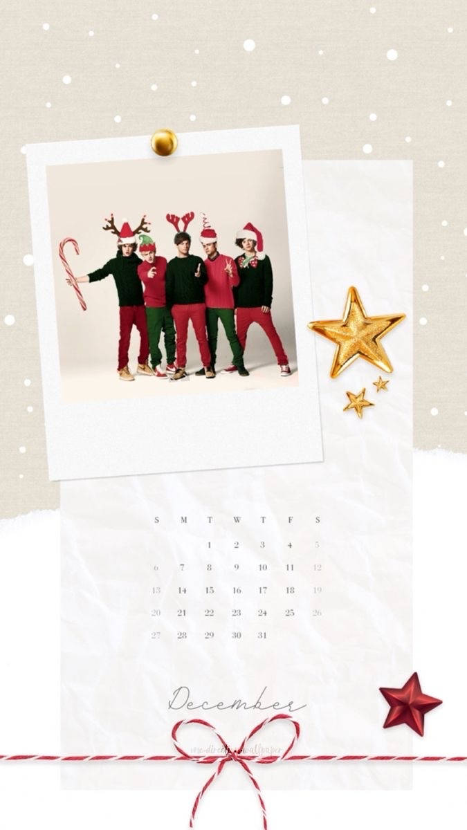 One Direction Aesthetic Christmas Background