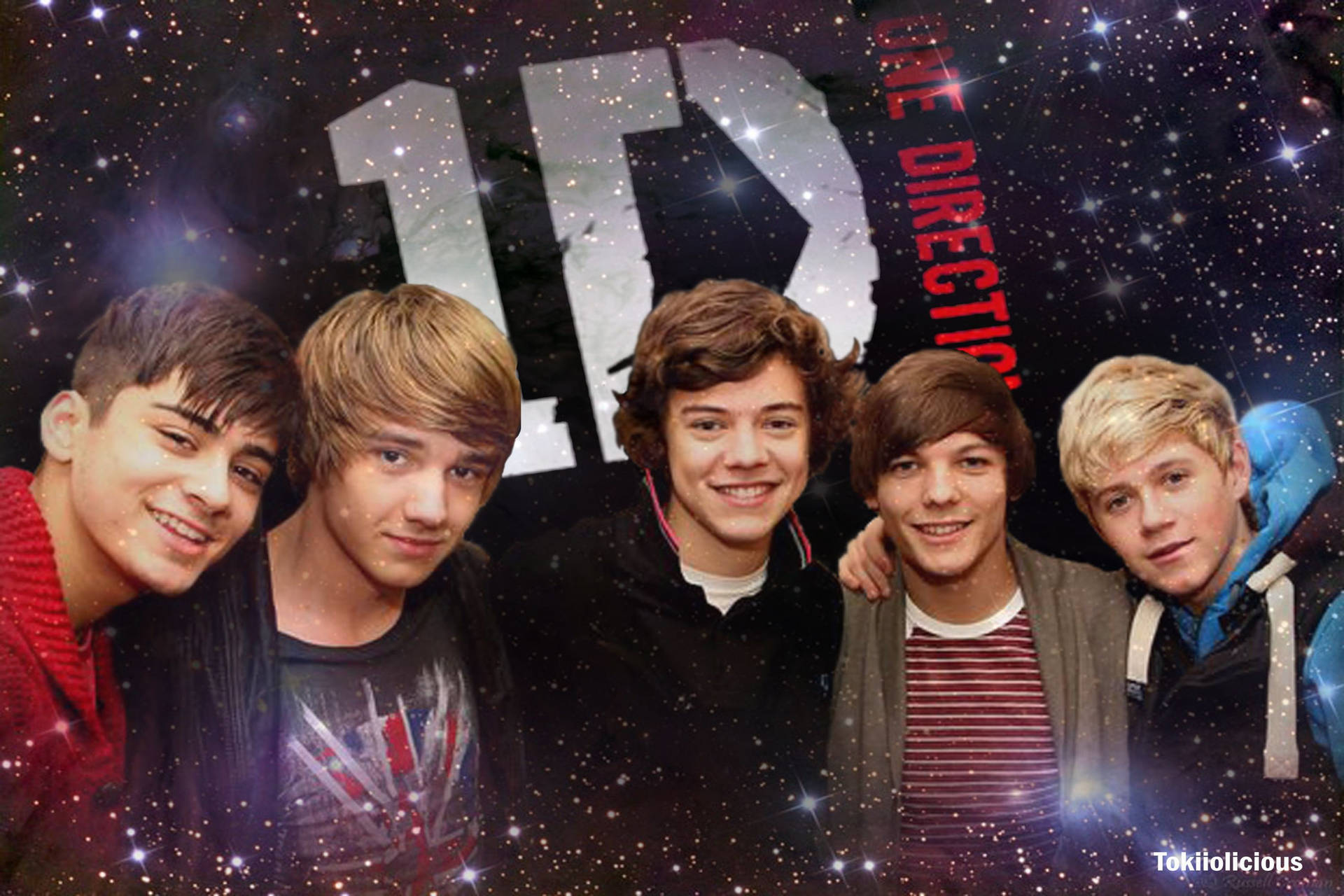 One Direction – Smiling And Ready To Make Fans Happy Background