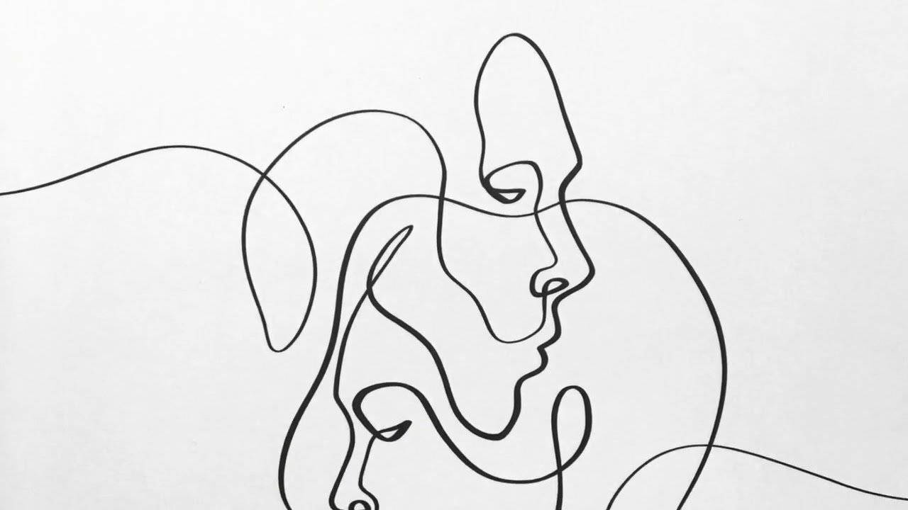 One Line Drawing Comforting