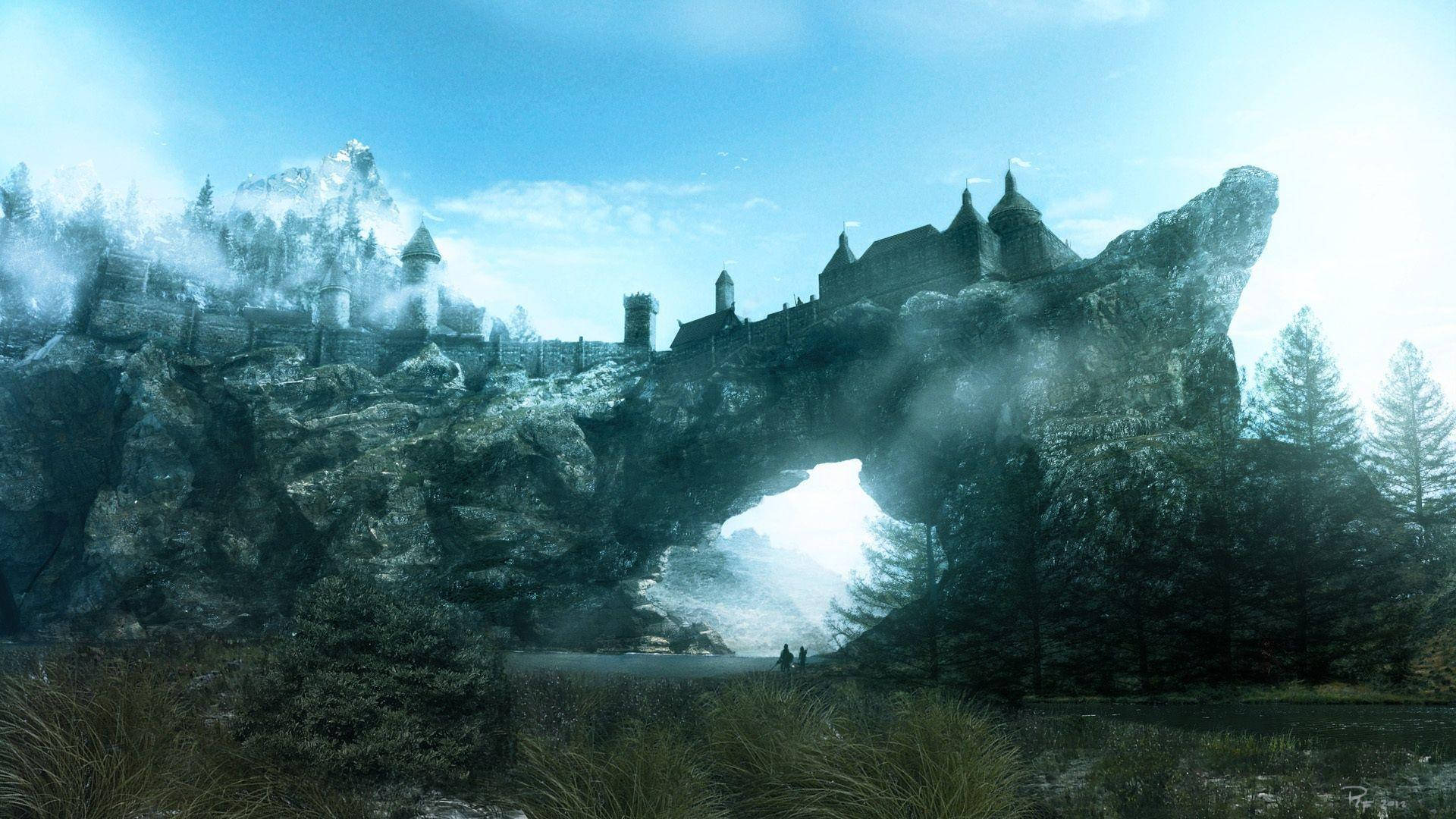 One Of The Most Beautiful Landscapes In The Elder Scrolls V: Skyrim Background