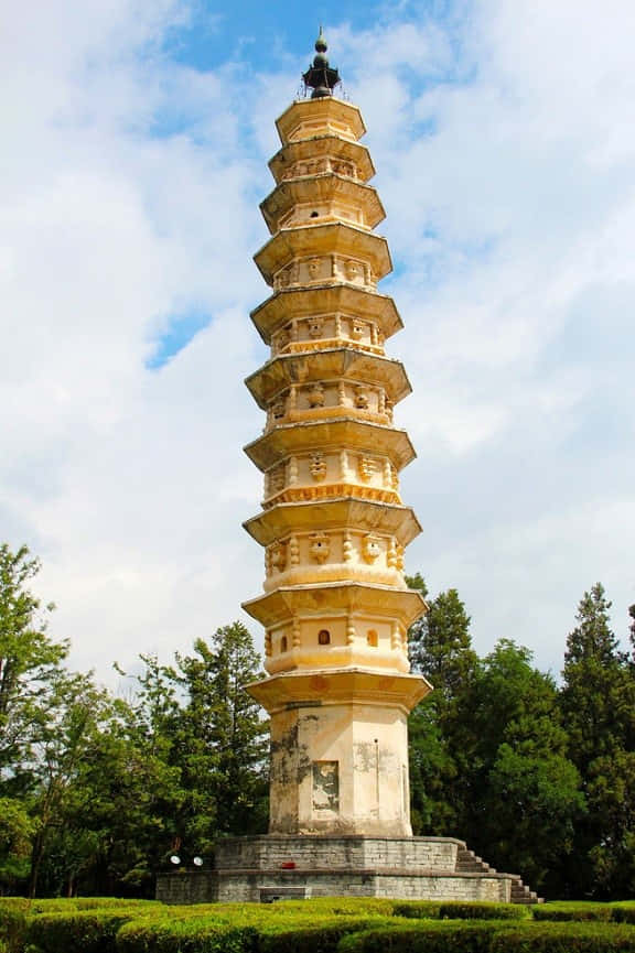 One Of The Three Pagodas Background