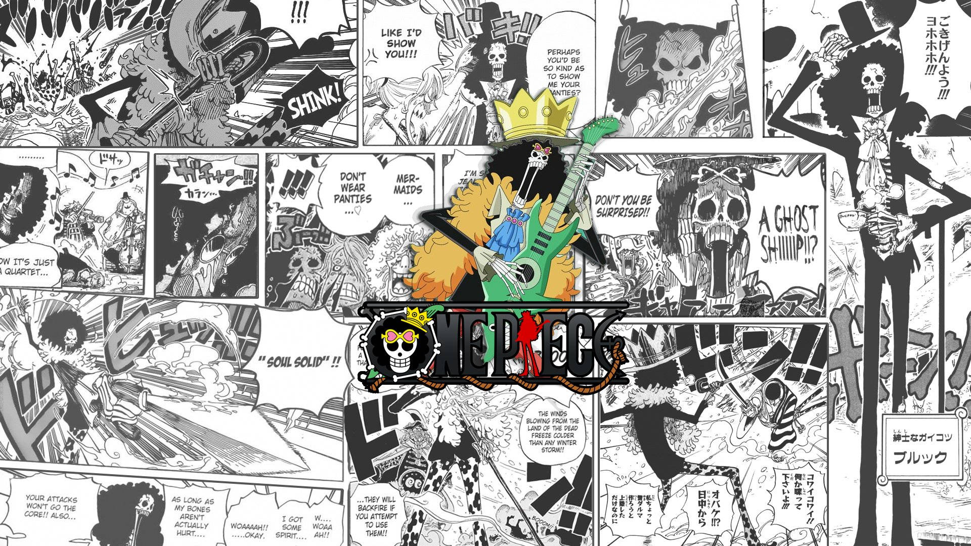 One Piece 4k Brook Manga Background