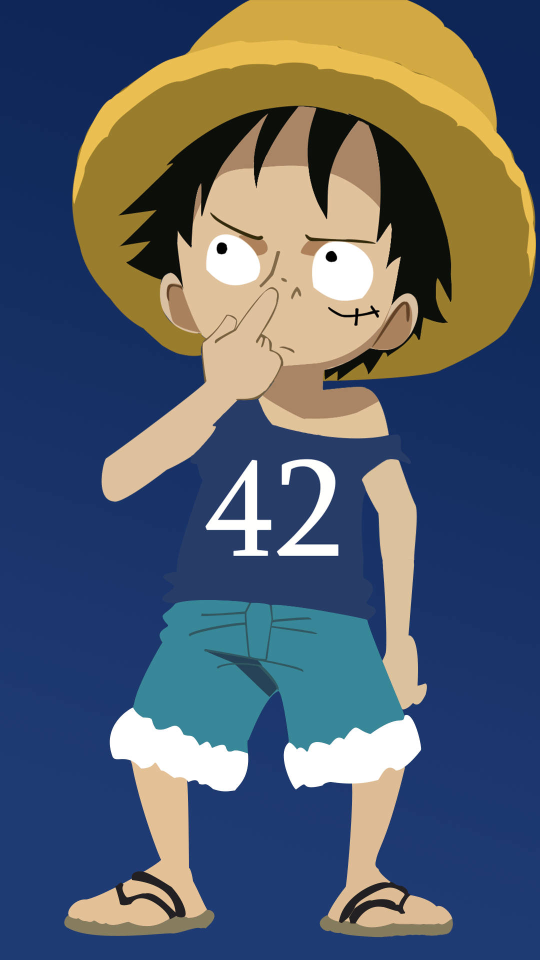 One Piece 4k Luffy Chibi Art Background