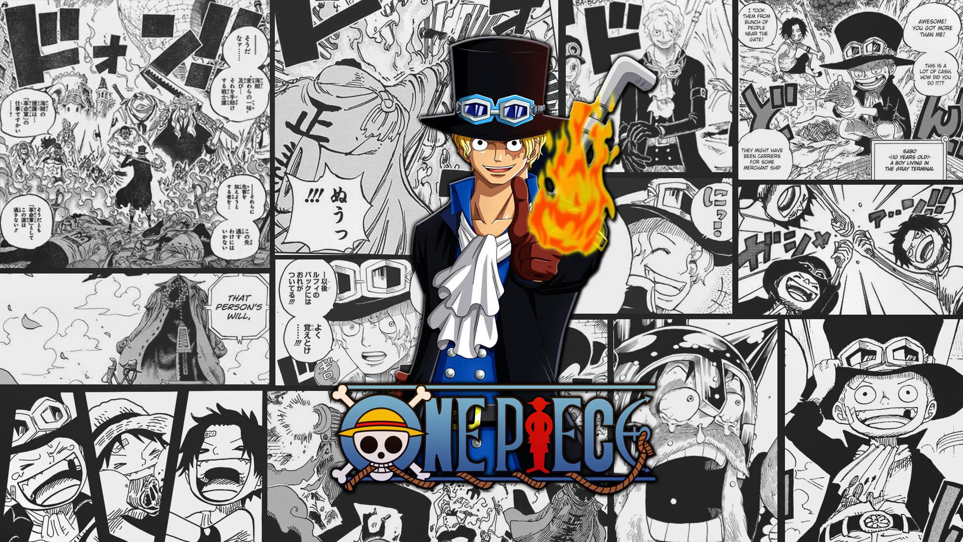 One Piece 4k Sabo Comic Art