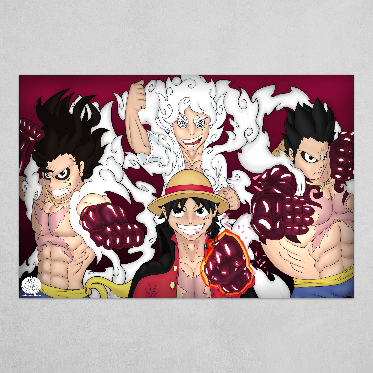 One Piece - A Poster With The Characters Background