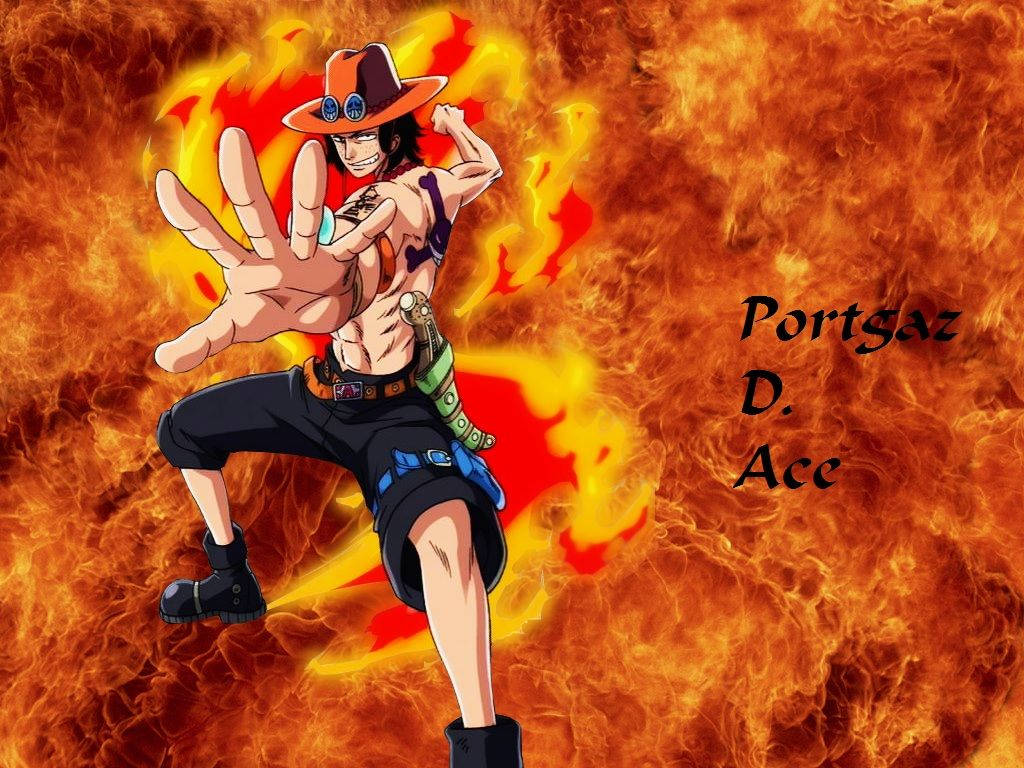 One Piece Ace Anime Art Background