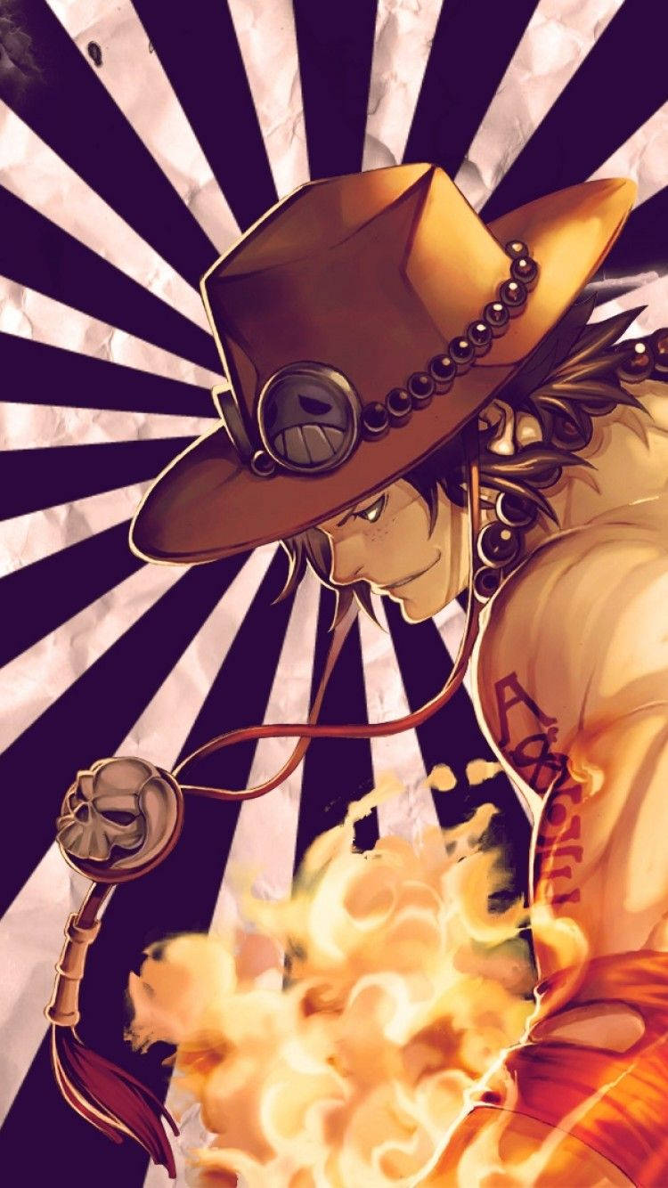 One Piece Ace Anime Character Background