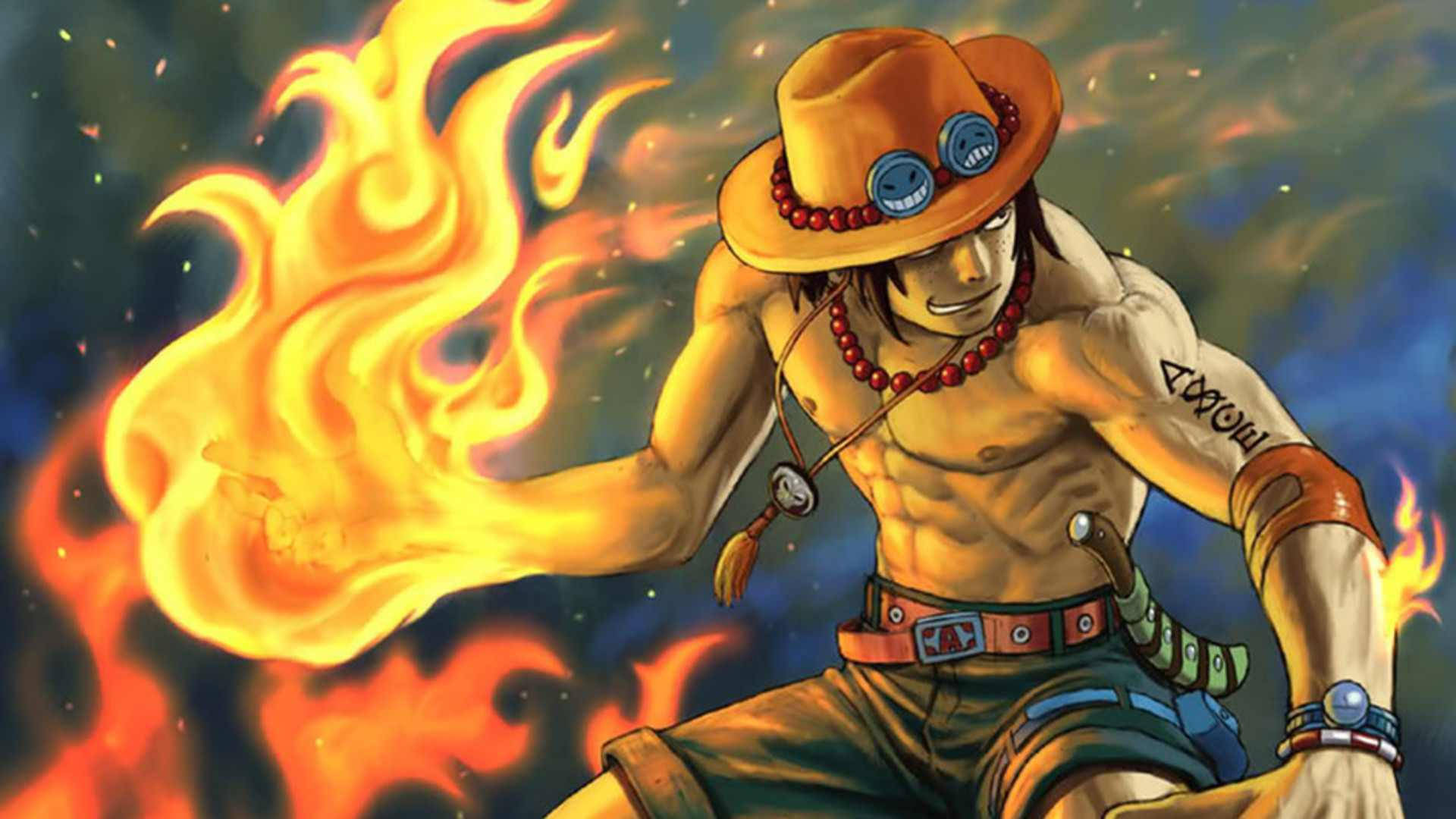 One Piece Ace Fire Hands