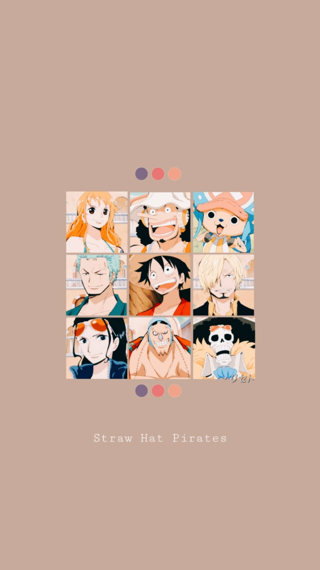 One Piece Aesthetic Icons Background