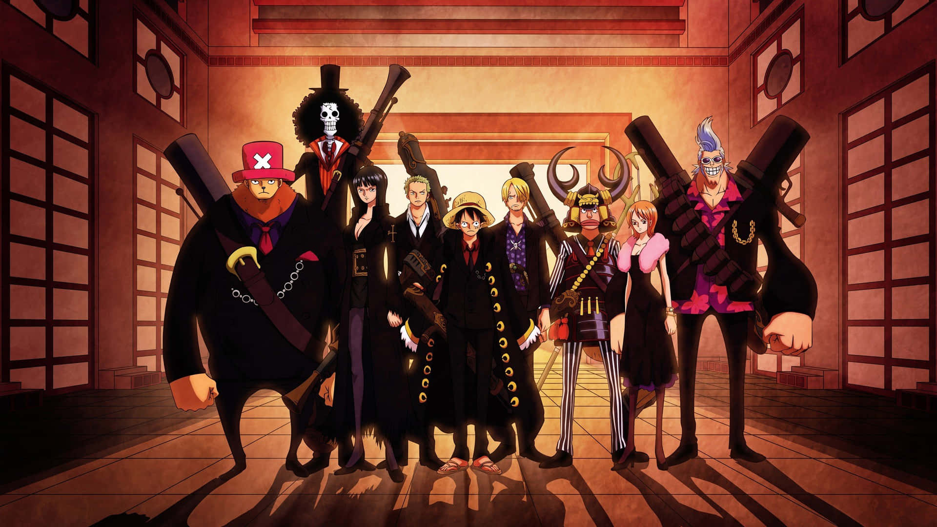 One Piece Anime Crew2560x1440 Background