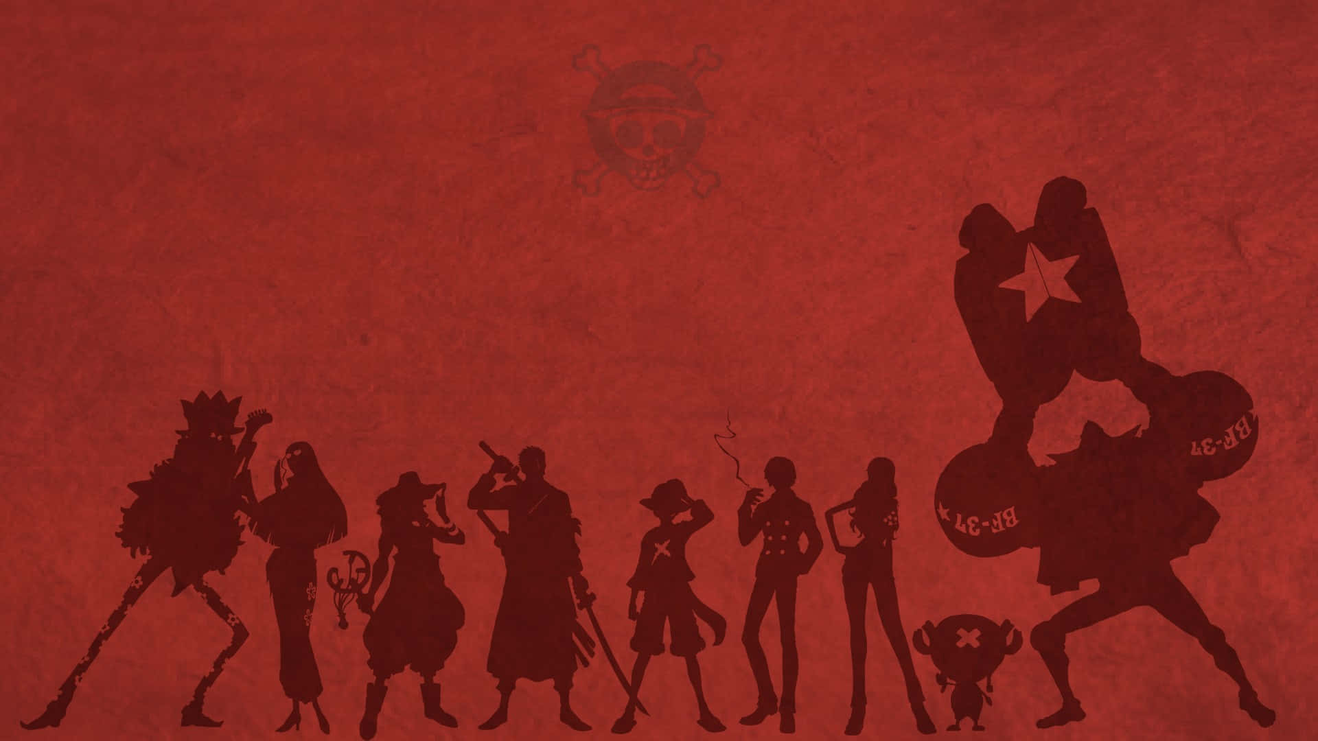 One Piece Anime Silhouettes Pirates
