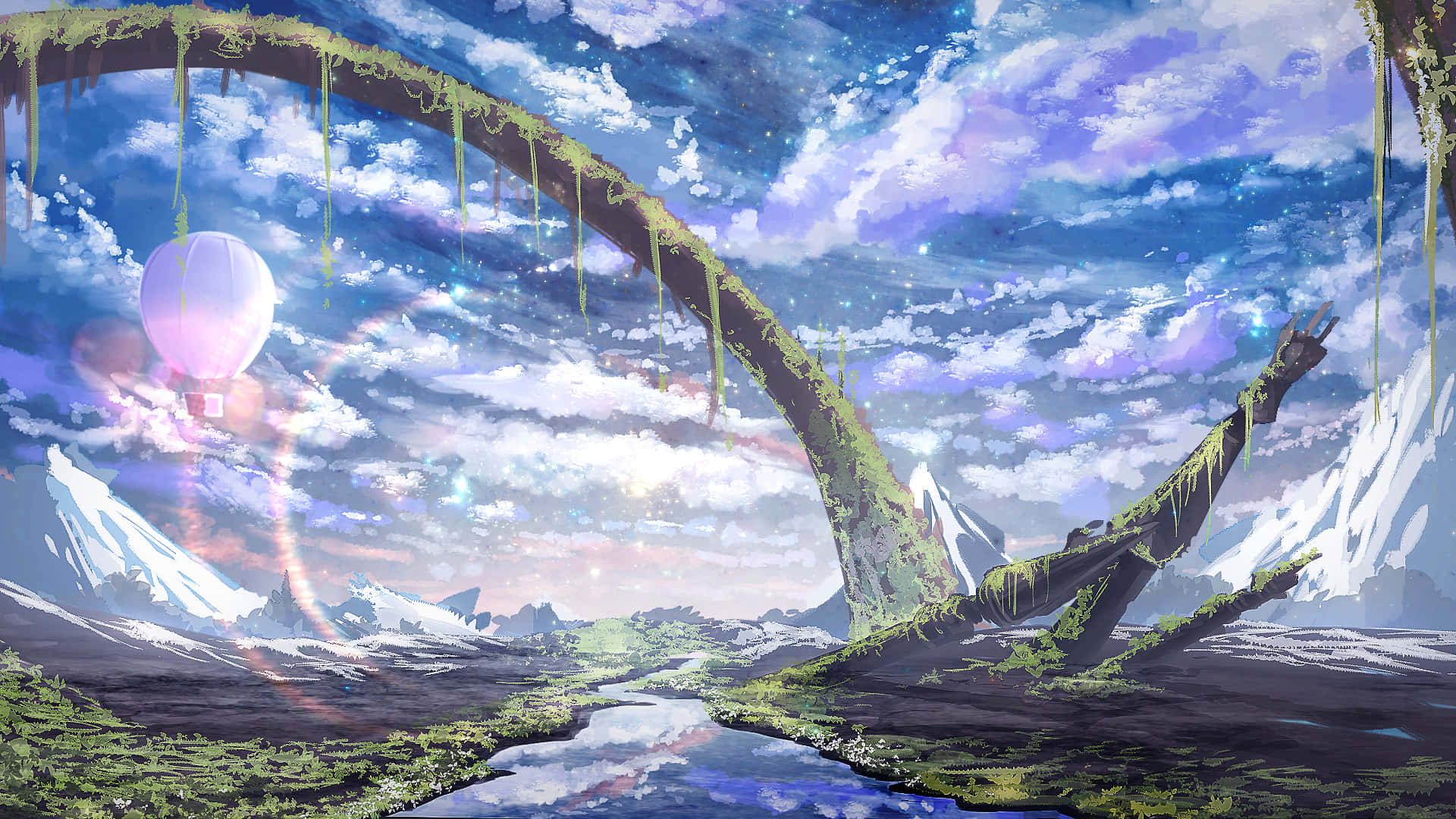 One Piece Beautiful Anime Scenery Background