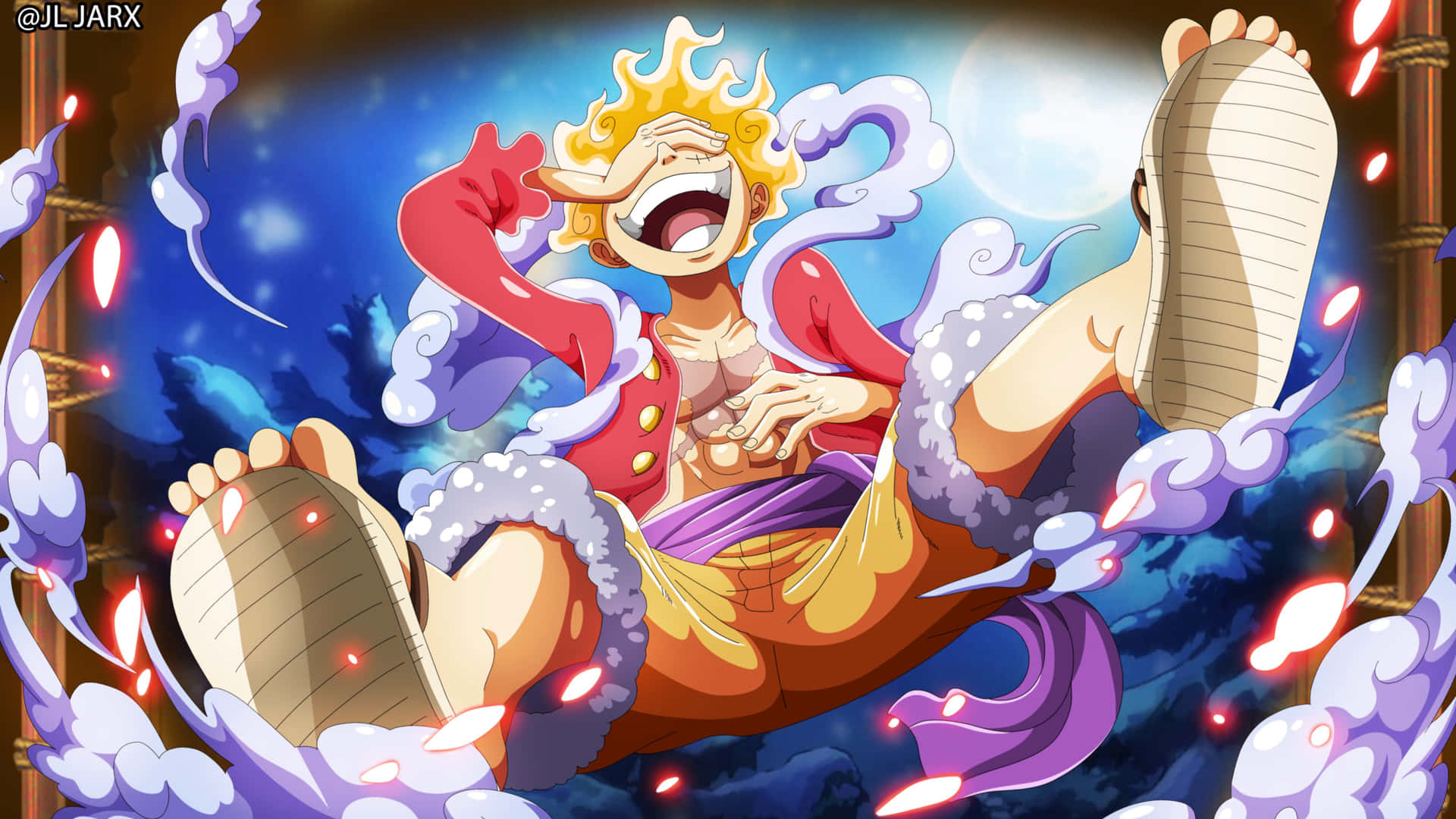 One Piece Character Laughing 5k Background