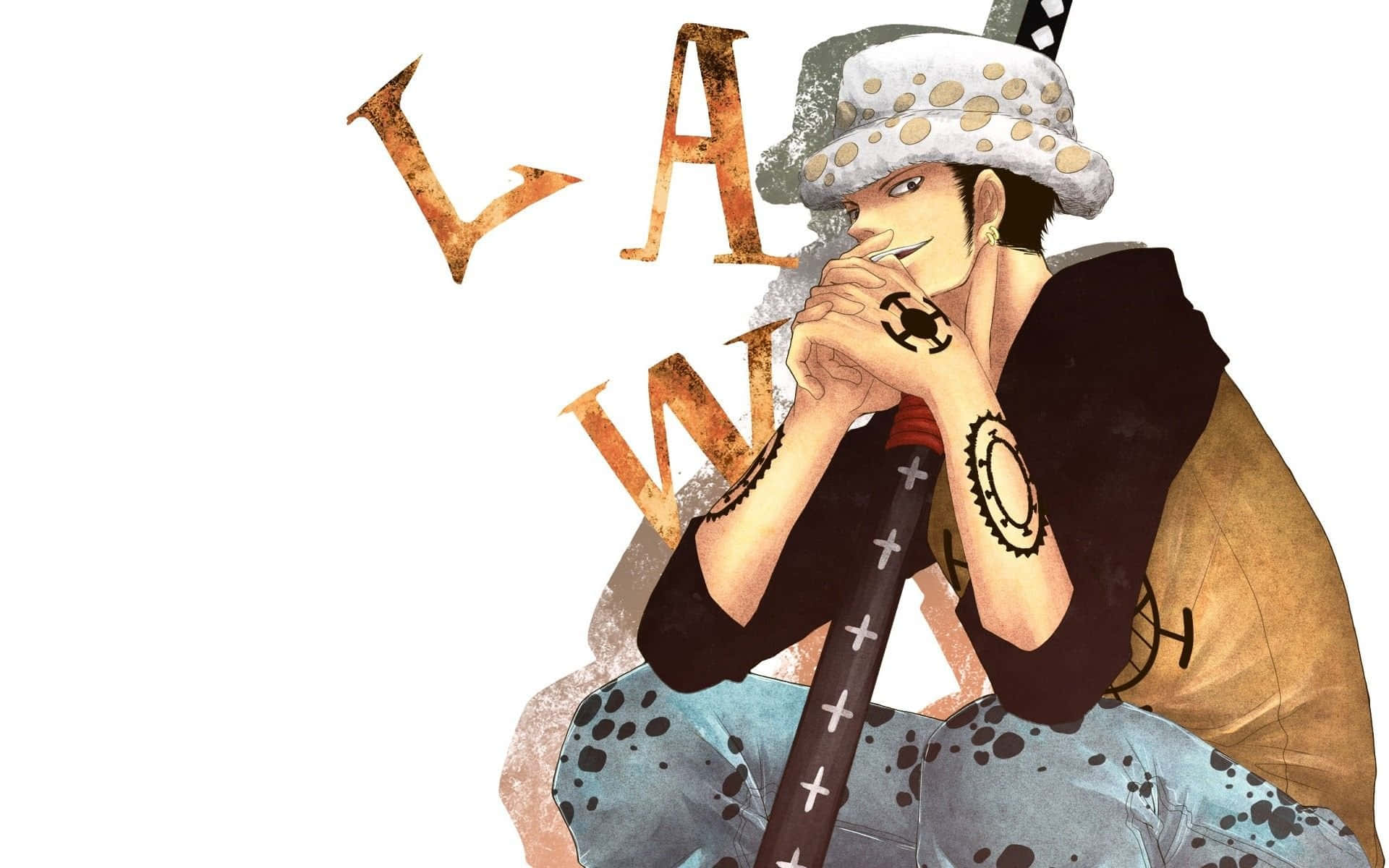 One Piece Cool Trafalgar D. Water Law Background