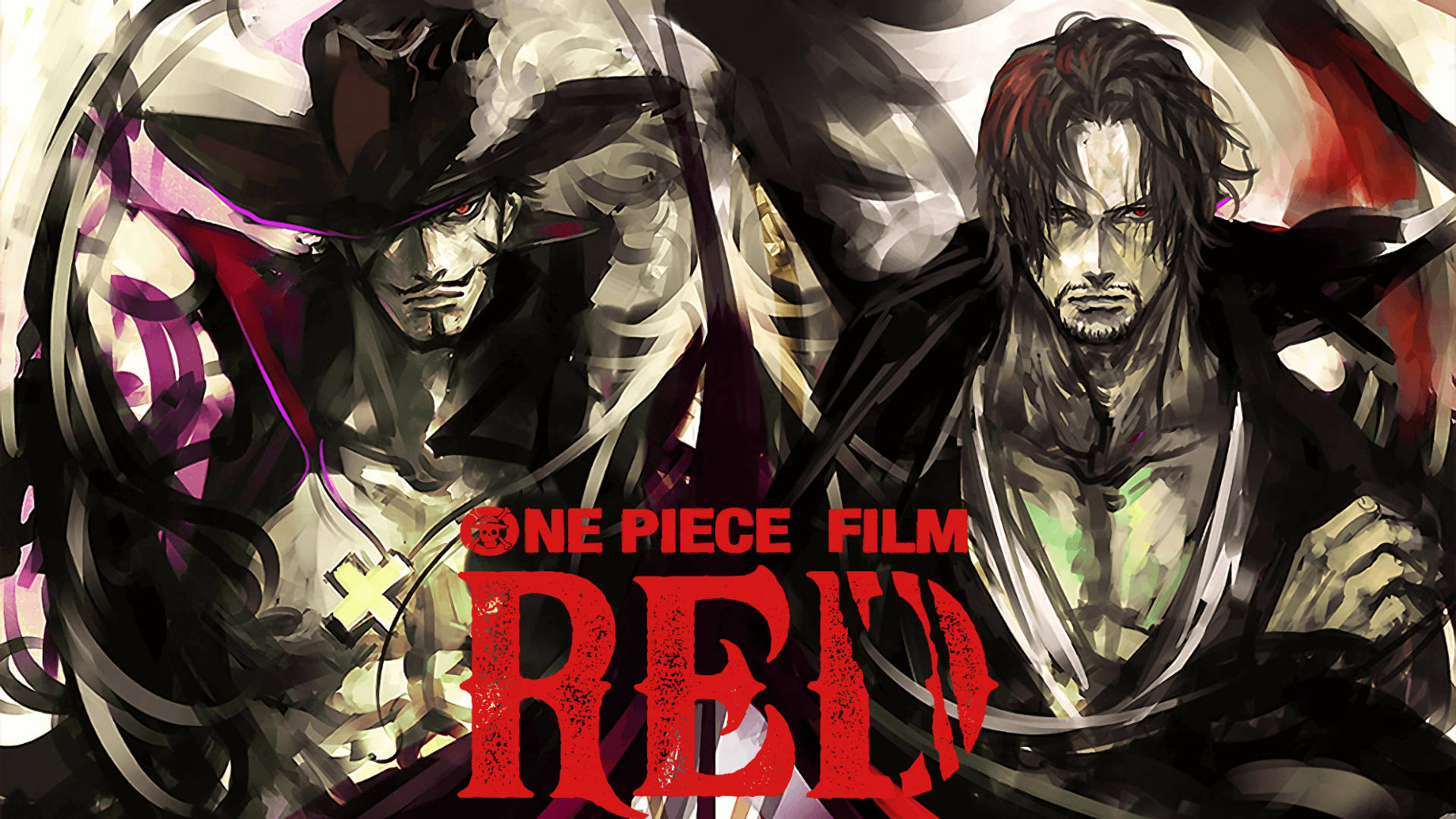 One Piece Film Red Shanks And Mihawk Background