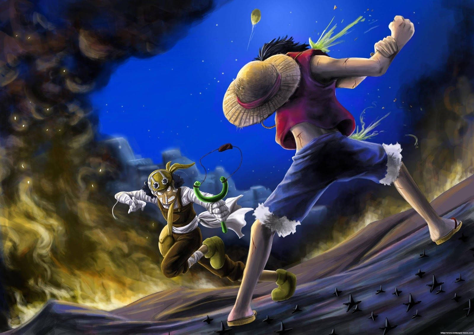 One Piece Live Luffy Usopp Fight Background